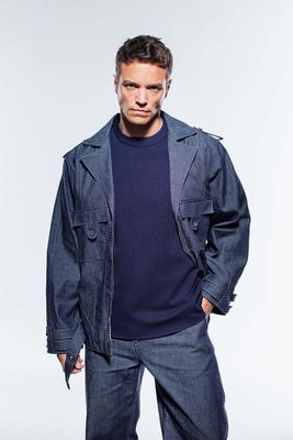 JENDUE Fortidude Mens Denim Jacket - Blue