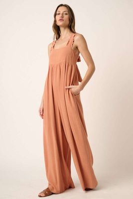 Mittoshop Sleeveless Wide Leg Jumpsuit- My Goody Shop