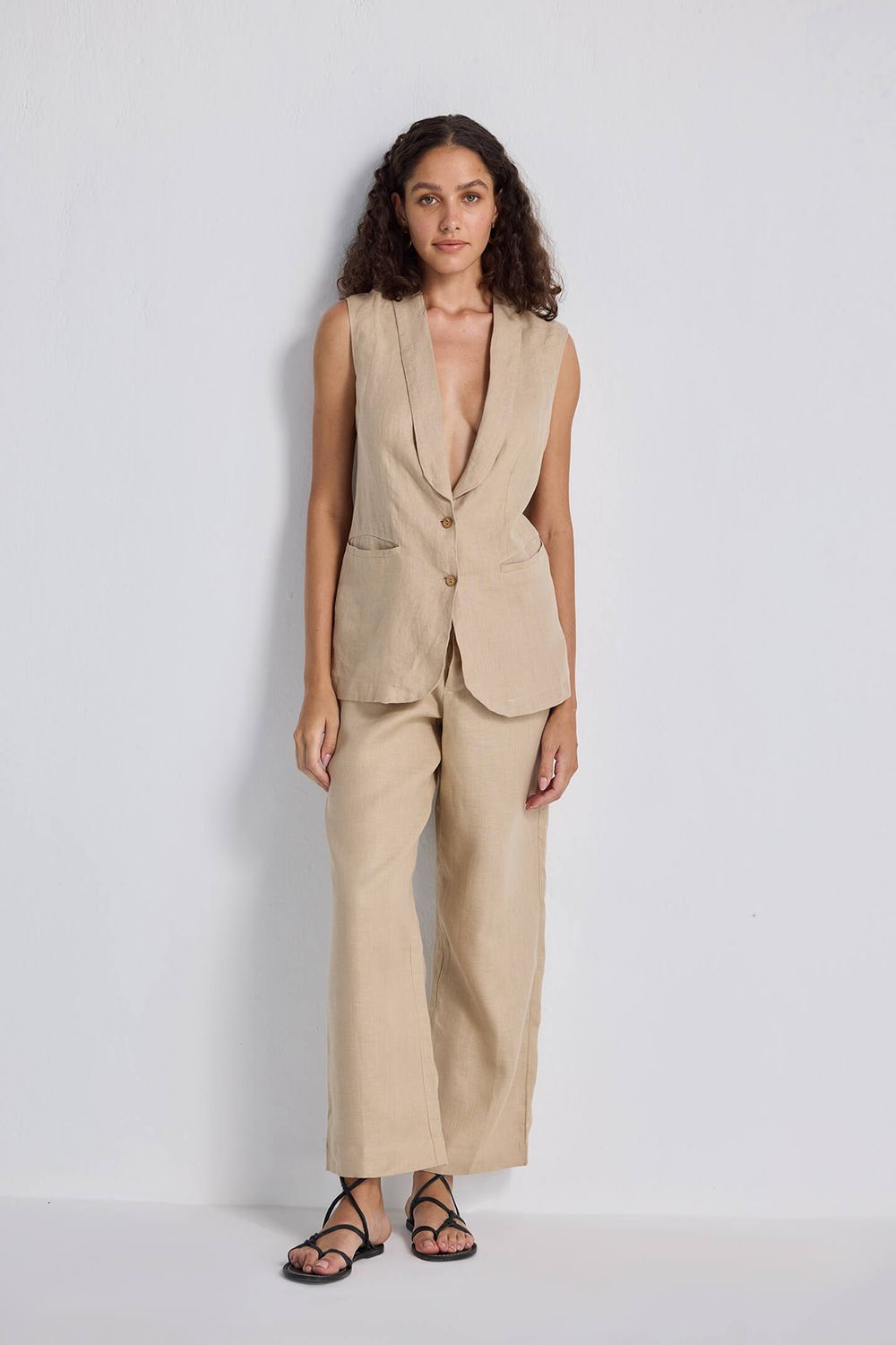 Wide Leg Pants in Hemp- Reistor