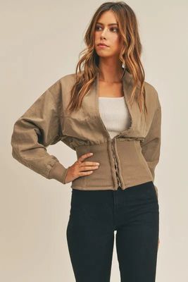 MABLE Long Sleeve Two Way Jacket- Blu Lotus Boutique