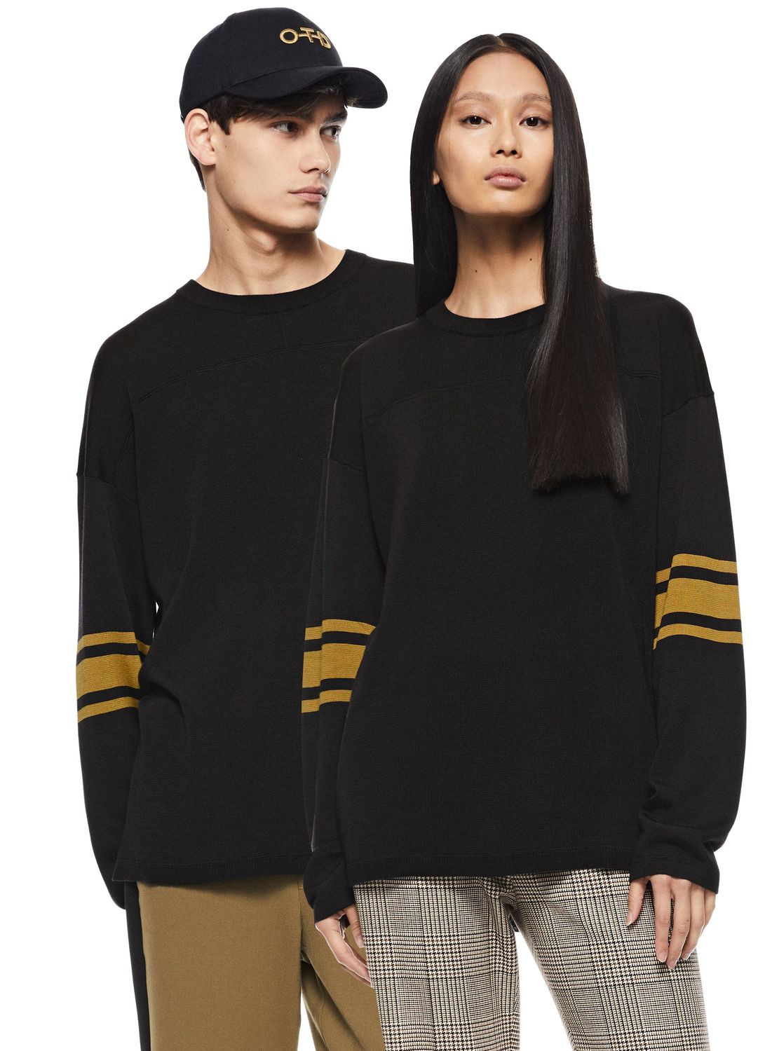 Sleeve-Stripe Crewneck Sweater– ON THIS DAY