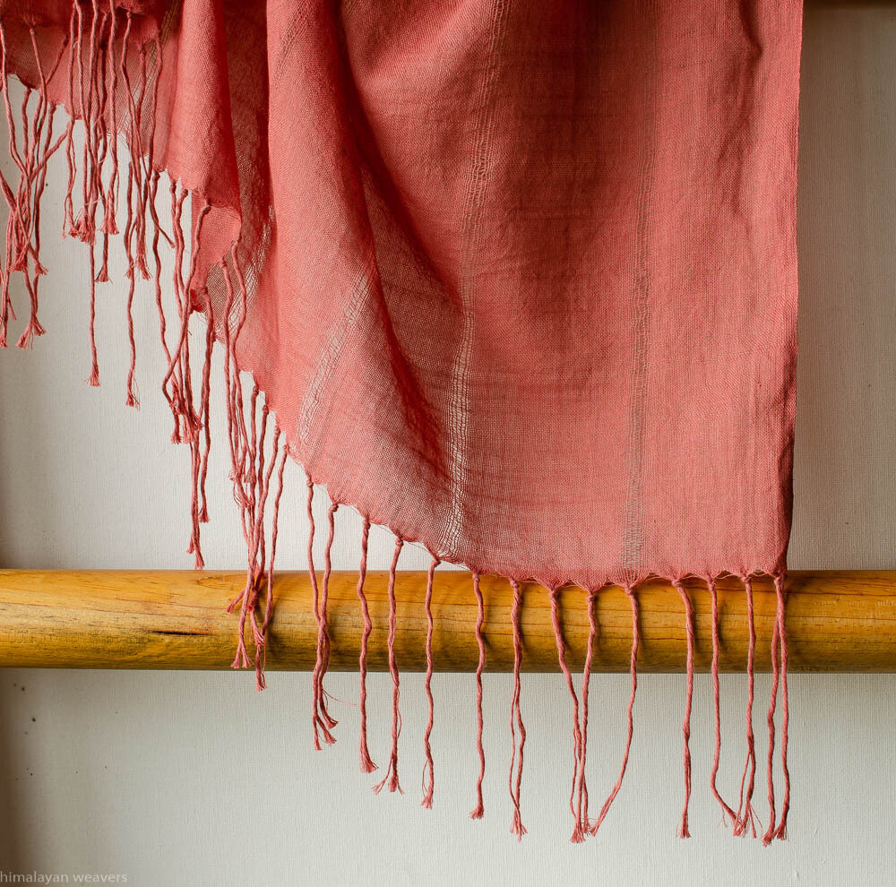 Stole cotton dyed with madder