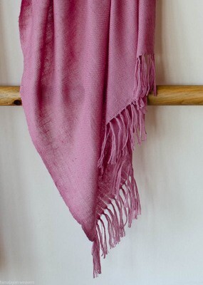 Hand-woven Pashmina Stole dyed with shellac Hand-woven Pashmina Stole dyed with shellac