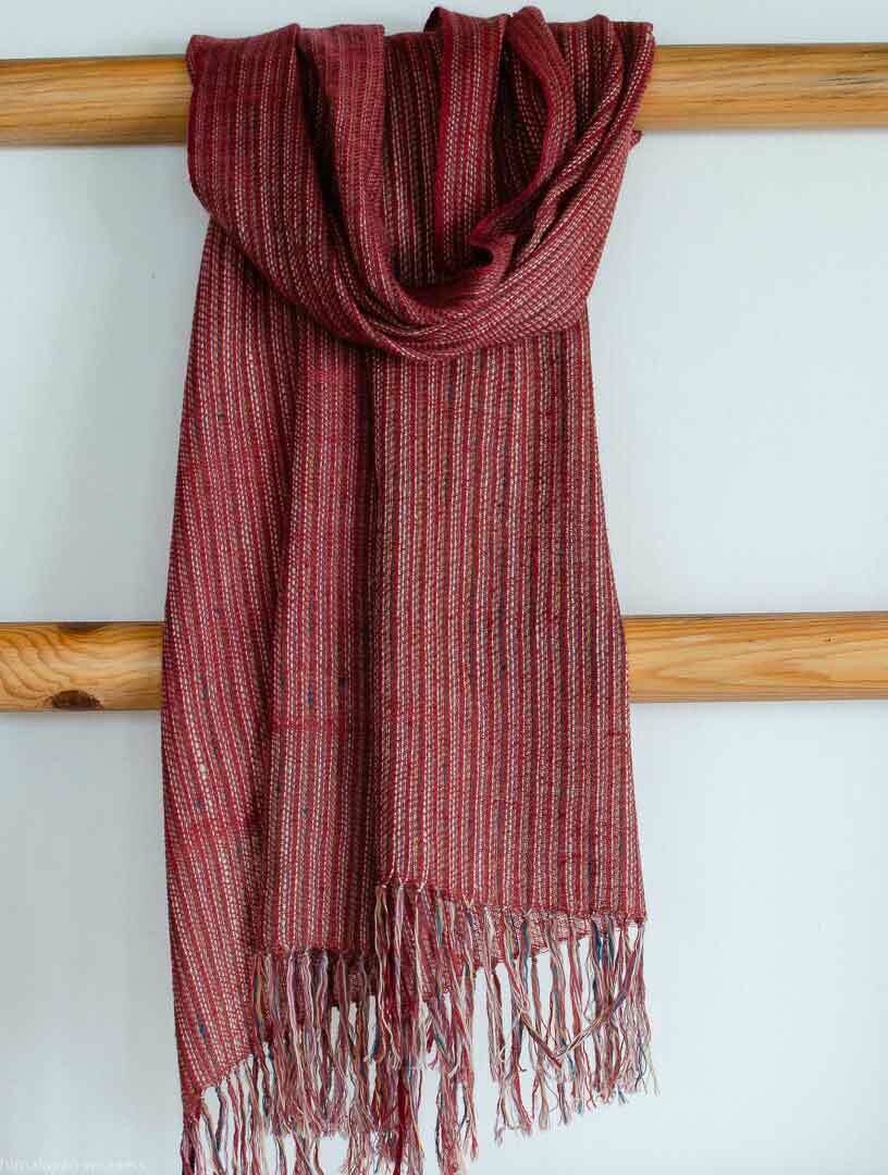 Hand-woven Pashmina Scarf coloured with Natural Dyes