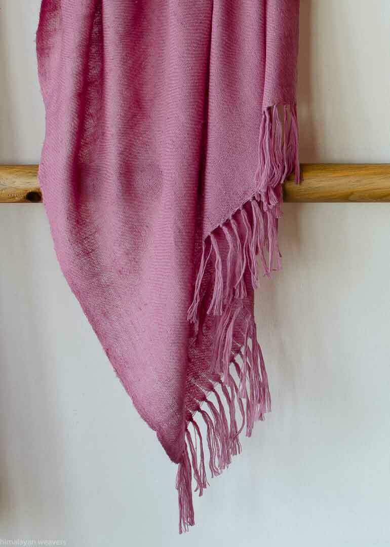 Hand-woven Pashmina Stole dyed with shellac
