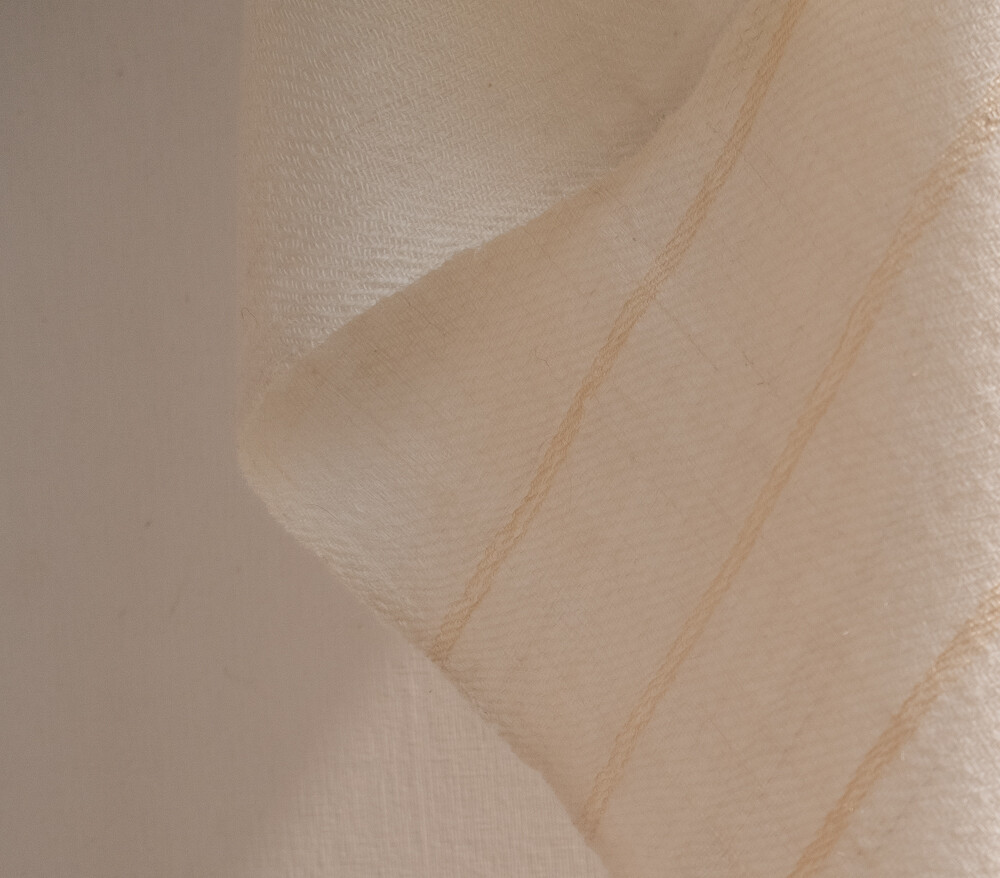 Pashmina Shawl undyed with stripes