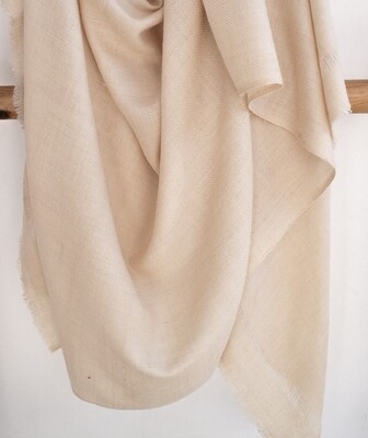 Handwoven Pashmina Shawl dyed with tea