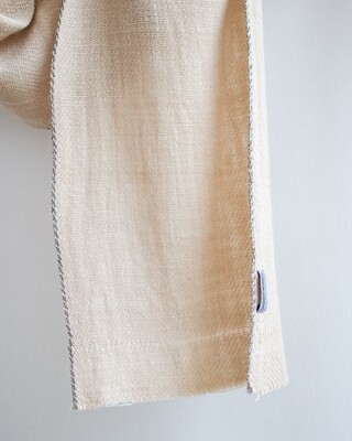 Handspun woolen Scarf dyed with harada and tea Handspun woolen Scarf dyed with harada and tea