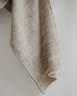 Handspun woolen Scarf dyed with harada and tea Handspun woolen Scarf dyed with harada and tea
