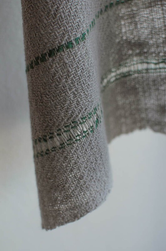 woolen scarf handmade with natural dyes