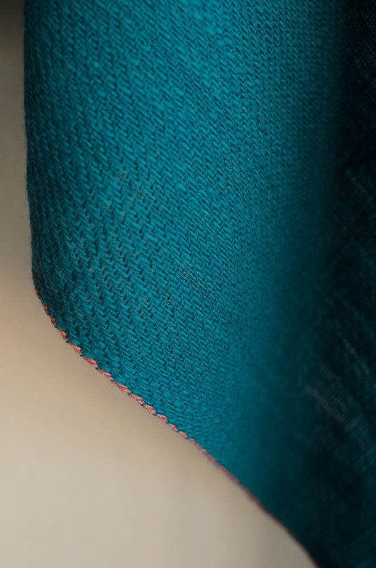 Handmade Woolen shawl coloured with natural dyes 