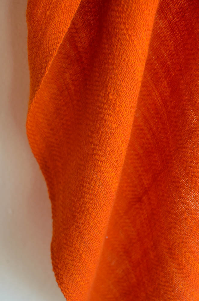 Handmade Woolen shawl coloured with natural dyes 