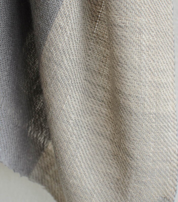 Handmade Woolen shawl coloured with natural dyes 