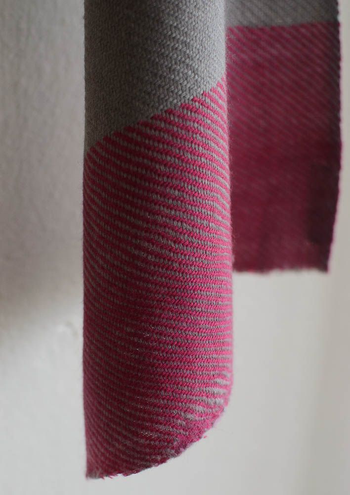 woolen scarf handmade with natural dyes