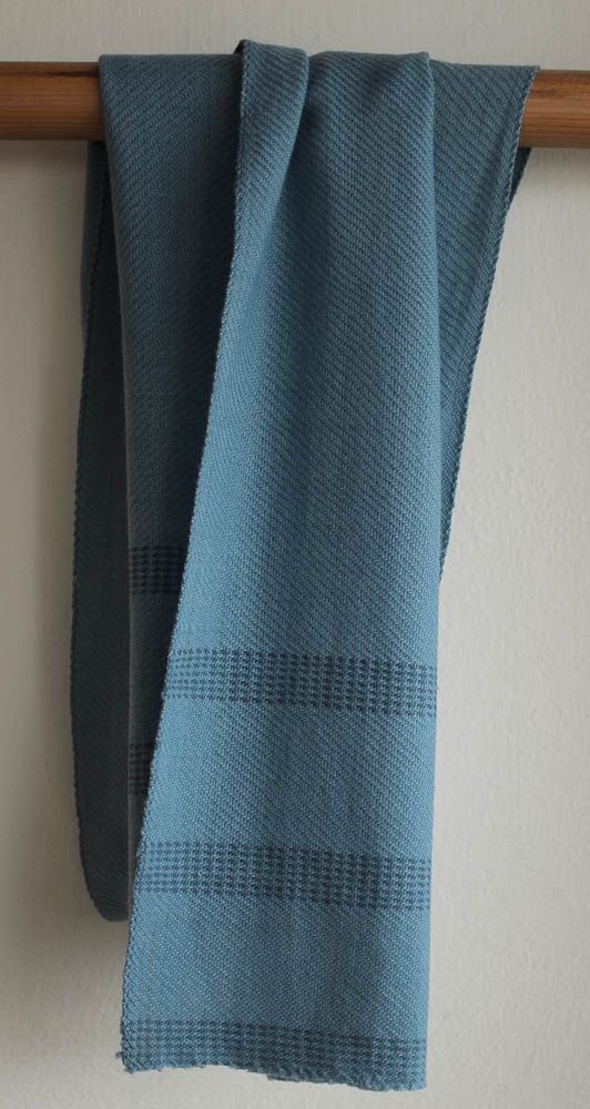 woolen scarf handmade with natural dyes