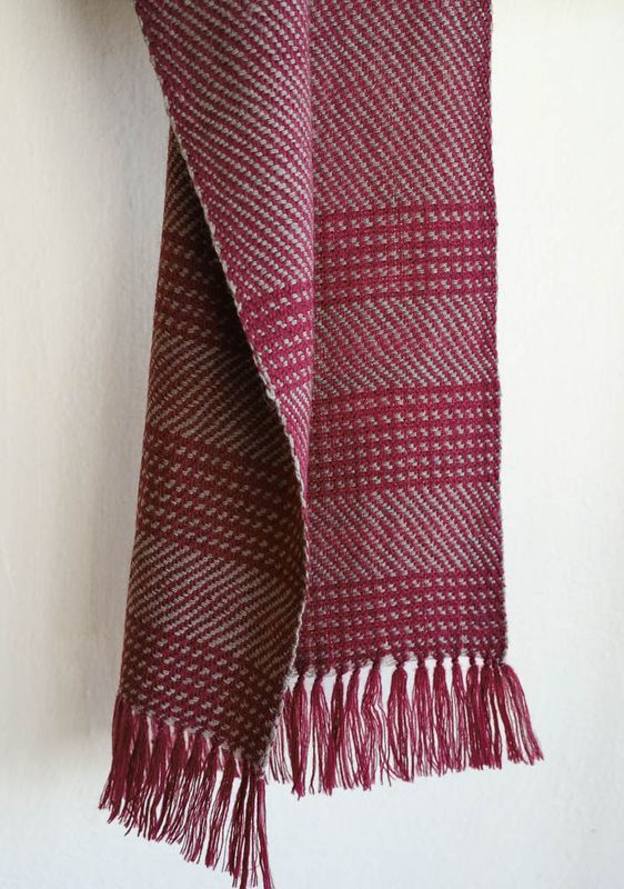 Handwoven Woolen Scarf Coloured With Natural Dyes