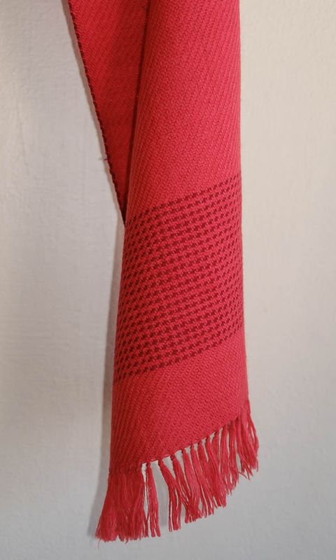 Handwoven Woolen Scarf Coloured With Natural Dyes