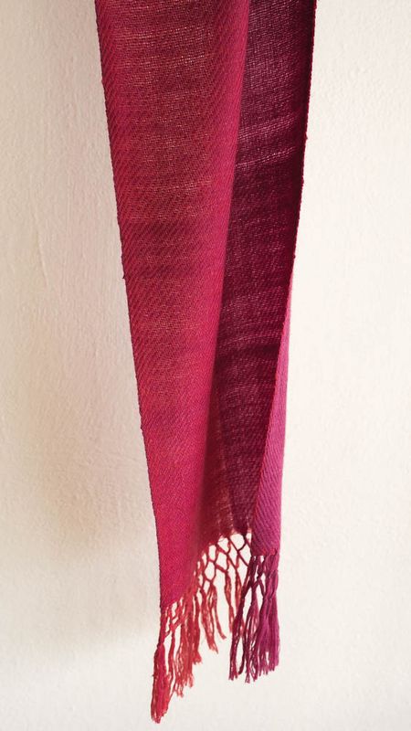 Small Fine Wool Scarf (Very Soft) with Jali Tassels