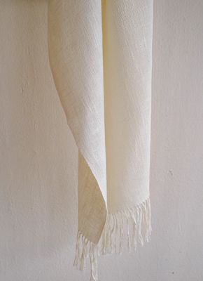 Small Stole Handmade With Eri Silk (Undyed)