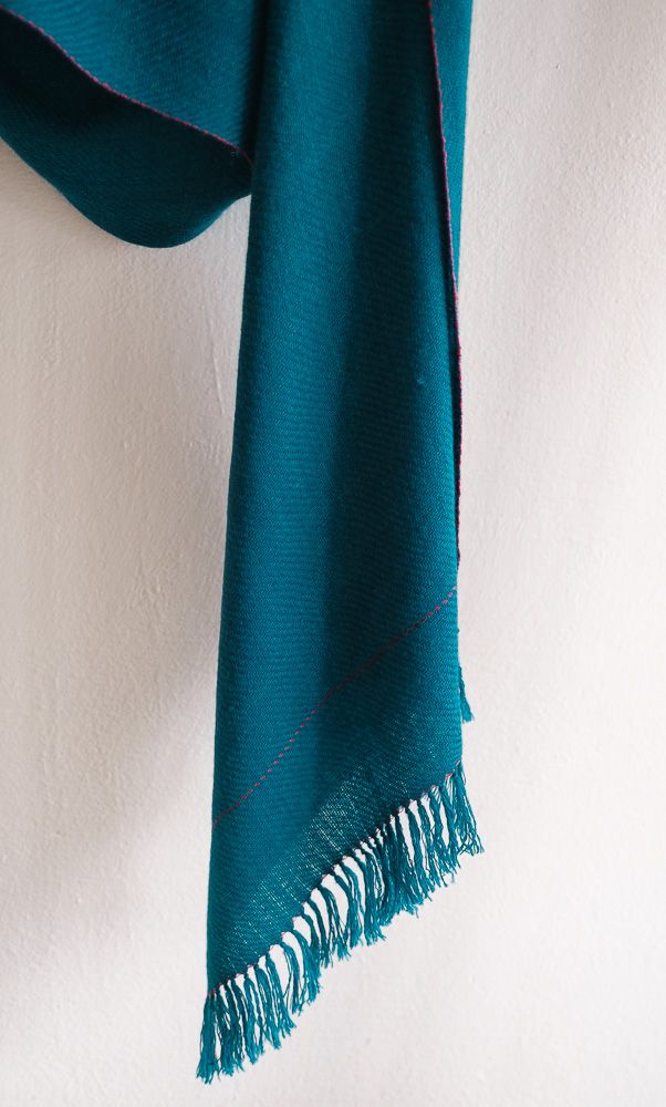 Small Hand-Woven Woolen Stole Coloured With Natural Dyes