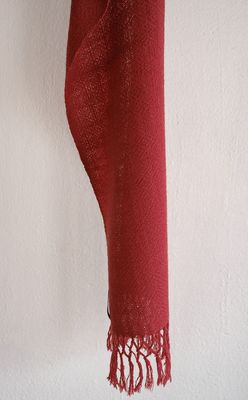 Small Woollen Scarf Coloured with Natural Dyes Madder