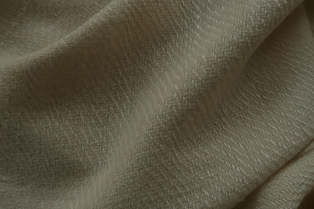 Shawl Wool and Eri Silk plain weave