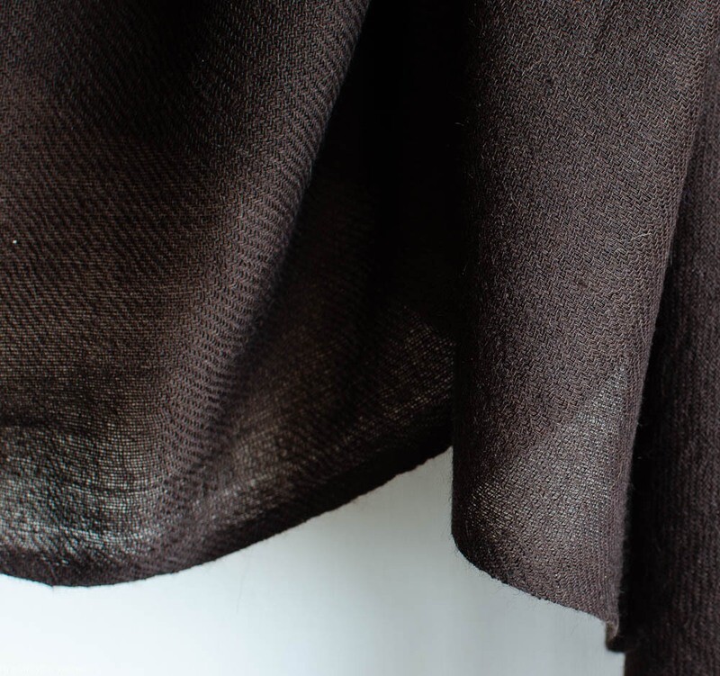 Hand-woven Yak wool stole