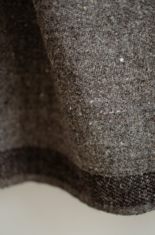 Large Grey Shawl / Throw Made With Himalayan Wool