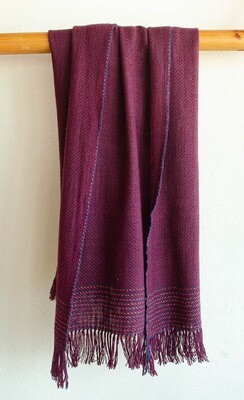 Stole Made With Handspun Pure Wool