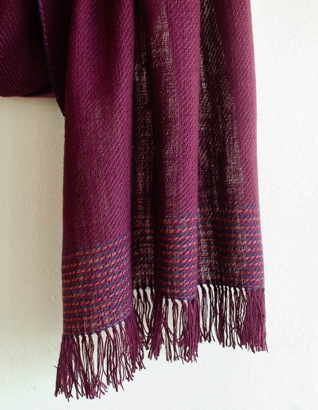 Stole Made With Handspun Pure Wool