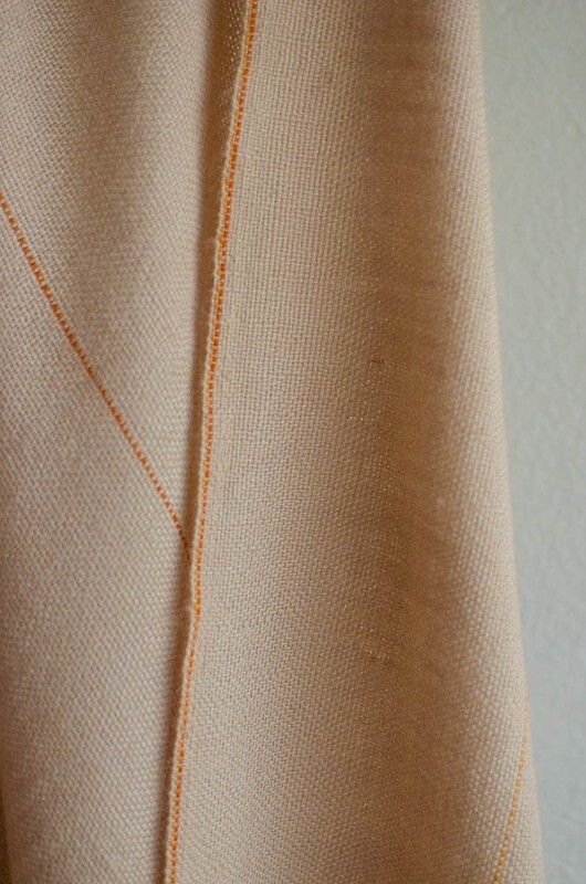 Woollen Stole For Women Dyed with Tea and Tesu Flowers