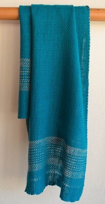 woolen scarf handmade with natural dyes