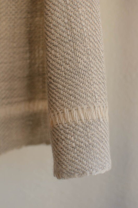 Handmade Woolen shawl coloured with natural dyes 