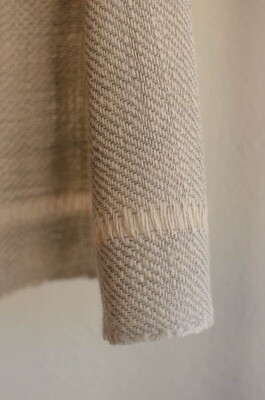 Handmade Woolen shawl coloured with natural dyes 