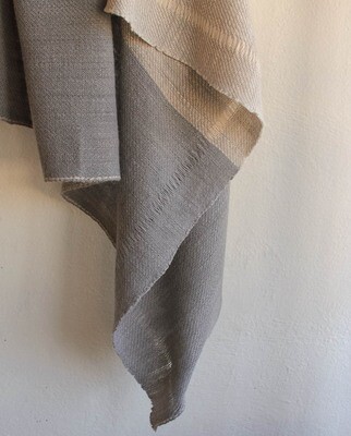 Handmade Woolen shawl coloured with natural dyes 