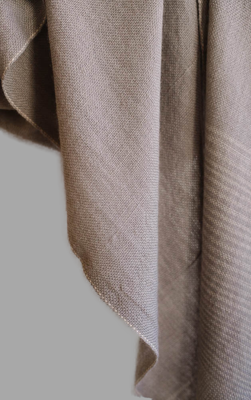 Small Woollen stole dyed with Tea and Harada
