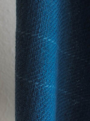 Pure Wool Stole Dyed Blue With Natural Indigo