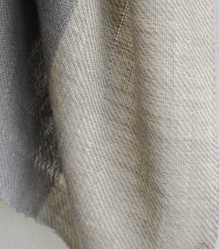 Handmade Woolen shawl coloured with natural dyes 