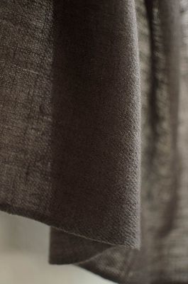 Handwoven Pure Pashmina Shawl- Certified, Handspun Yarn Grey From Natural Dye Harada