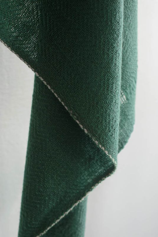 Shawl Made With Hand-Spun Wool