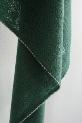 Shawl Made With Hand-Spun Wool