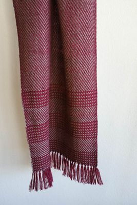 Handwoven Woolen Scarf Coloured With Natural Dyes