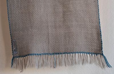 Handwoven Woolen Scarf Coloured With Natural Dyes