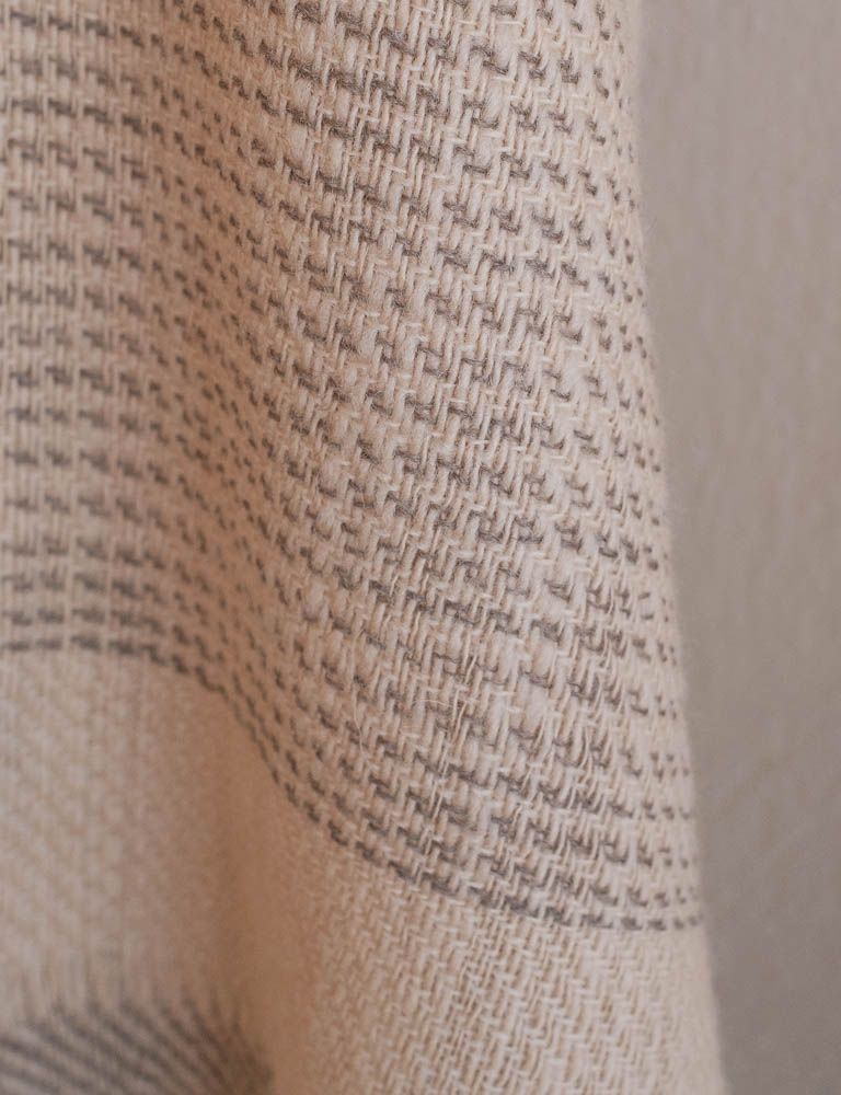 Shawl Made With Hand-Spun Wool