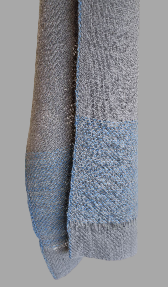 Very Soft Woolen Scarf Made With Handspun Fine Merino Wool Very Soft Woolen Scarf Made With Handspun Fine Merino Wool