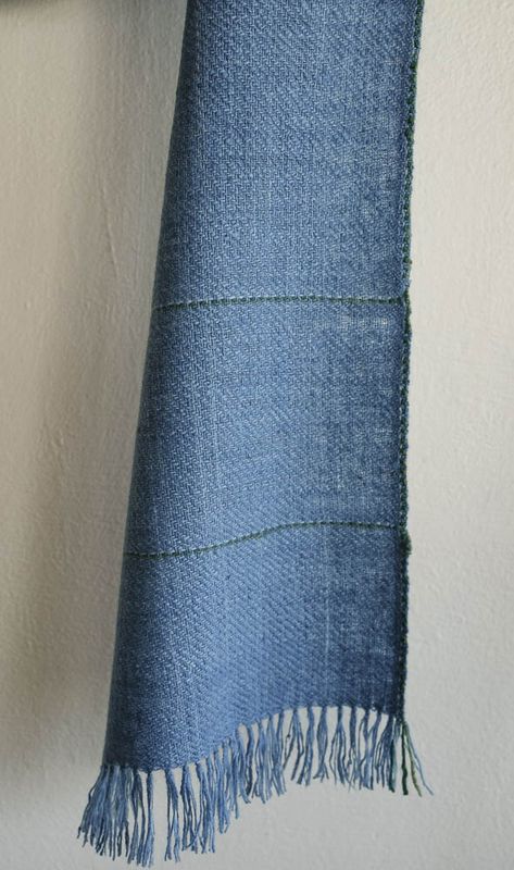 Very Soft Scarf Made With Handspun Fine Merino Wool