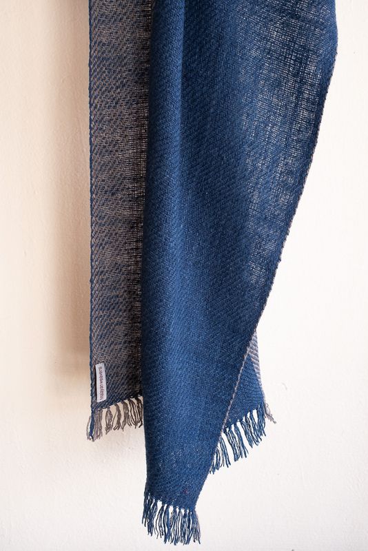 Small Stole Made With Very Fine Handspun Merino Wool