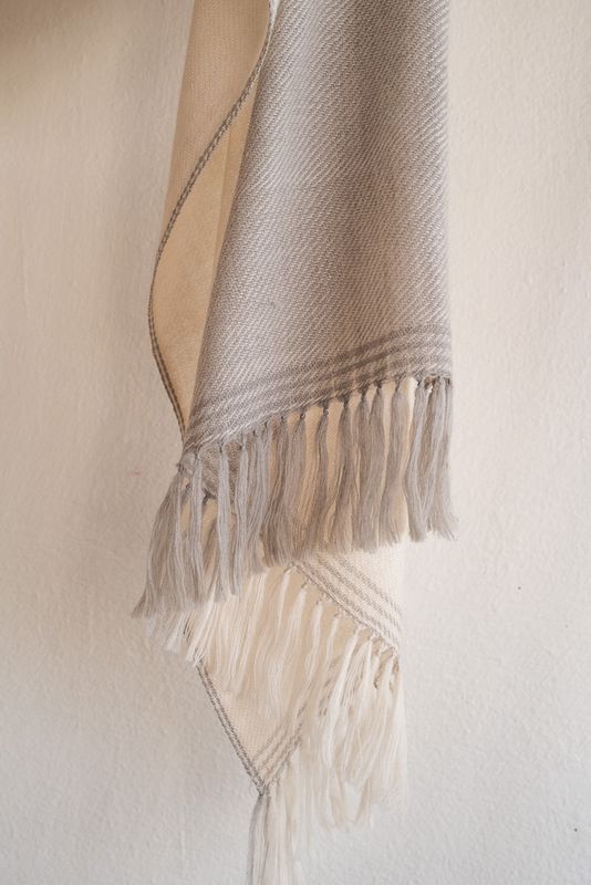 Small Wool Stole Handmade With Very Fine Wool
