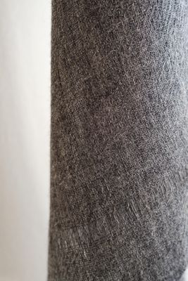 Small Alpaca Wool Stole- Handwoven, Natural Colour Undyed