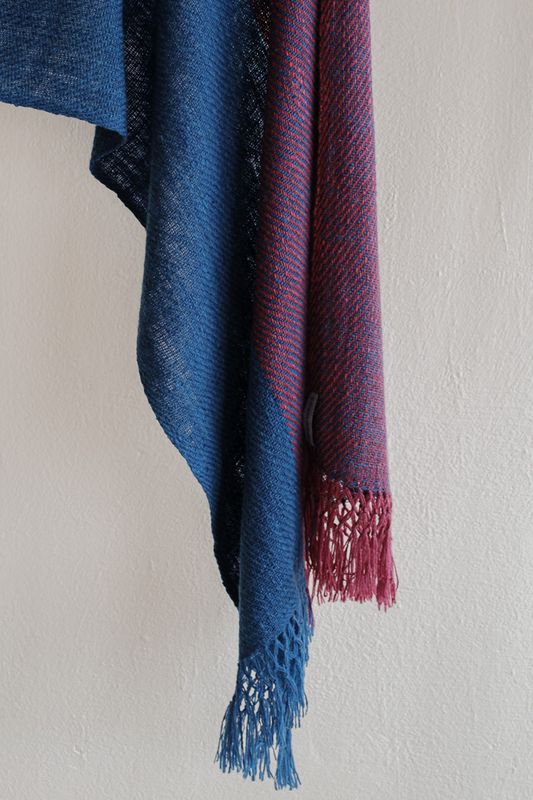 Small  Stole Made With Handspun Wool